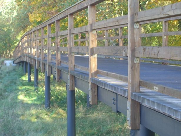 Fuß- und Radwegbrücke ( R 1 ) an der Fercher Straße / Bodensenke