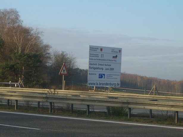 Ostbrücke des AD A 115 ( Avus ) / A 10 Berliner Ring im Südabschnitt