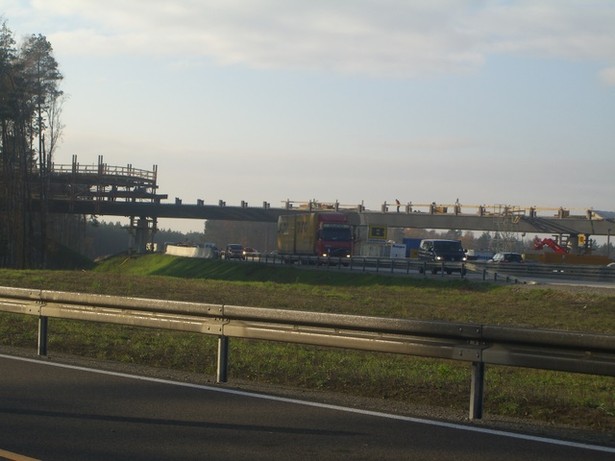 Nordbrücke des AD A 115 ( Avus ) an der Zu- und Abfahrt zur A 10