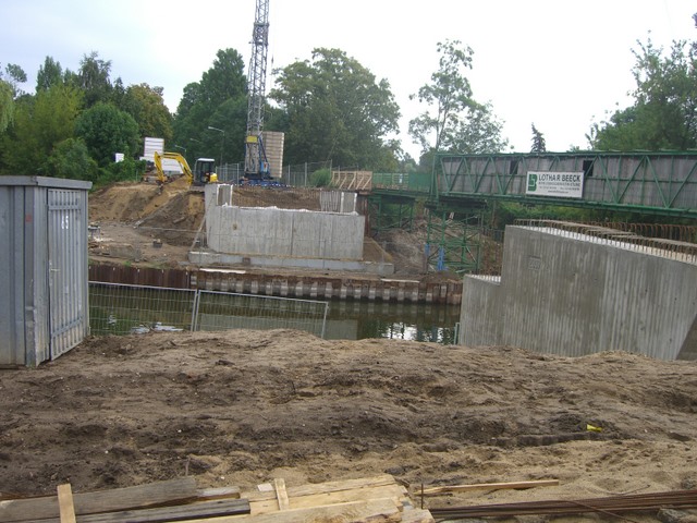 Interimsfußwegbrücke Grillendamm / Havel 