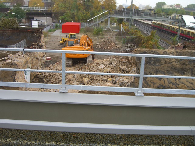 EÜ Südkurve / Markgrafendamm letztes Bild vor Abriss