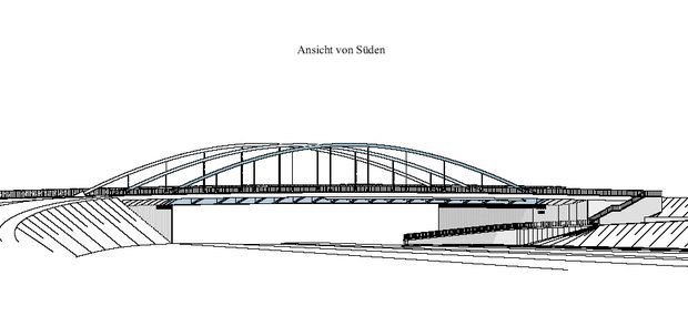 Darstellung der neuen Brücke
