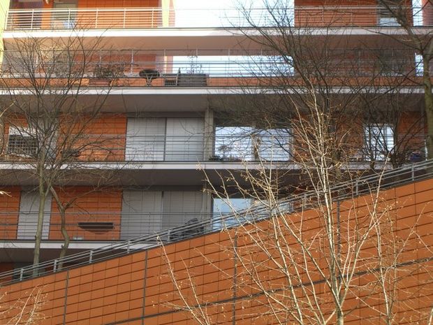 Hausverbindungsbrücke nördl. Eichhornstraße 2.Etage von oben