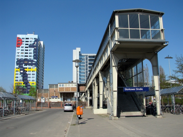 Fußgängerbrücke Storkower Straße