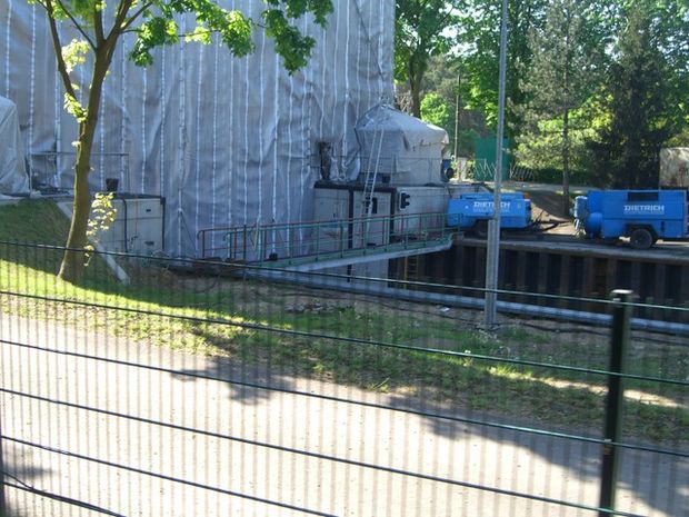 BAS 46655 Schleusenbrücke SO Neue Schleuse / Schleusentor im Elbe-Havel-Kana