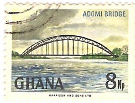 Briefmarke aus Ghana mit dem Wert 8