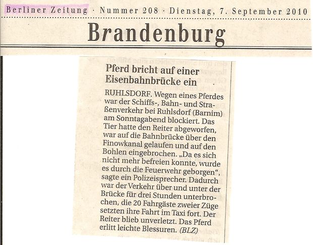 EÜ Strecke Heidekrautbahn / Finowkanal bei Ruhlsdorf