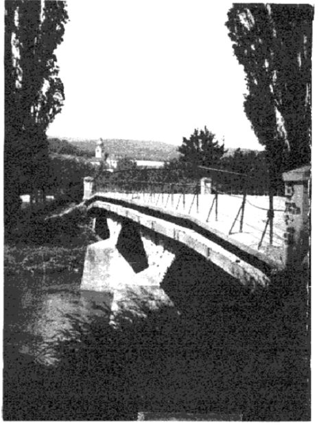 Erscheinungsbild der Brücke 1922, dass sich mindestens bis 1957 nicht geändert hat.