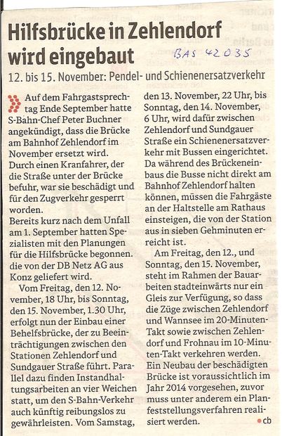 EÜ Wannseebahn Stammbahn / Teltower Damm