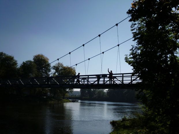 Eiserne Brücke Grimma über die Mulde
