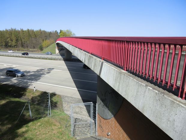 Waldstraßenbrücke / A10 Autobahn Berliner Ring im SW Abschnitt
