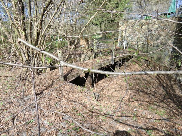 Fußwegbrücke / Fließ zum Schwielowsee 