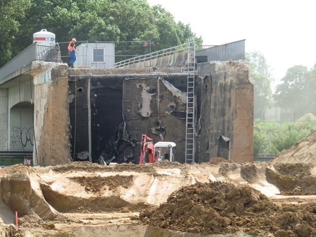 L 313 Schwanebecker Straßenbrücke / A 11 Autobahn Berlin - Stettin