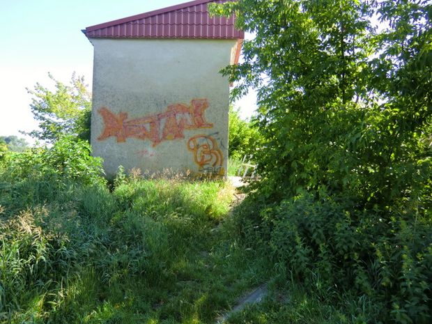 Fußwegbrücke und Sperrwerk / Meliorationsgraben am Havelkanal 