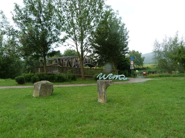 Rad- und Fußwegbrücke Unterrieden / Werra