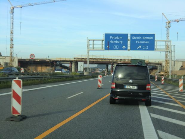 A 11 Autobahnbrücke nordwestlich des AD Schwanebeck