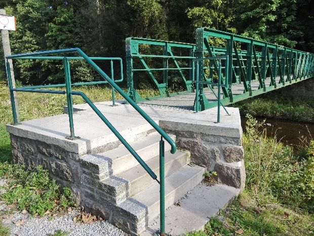 Fußwegbrücke / Warme Bode 