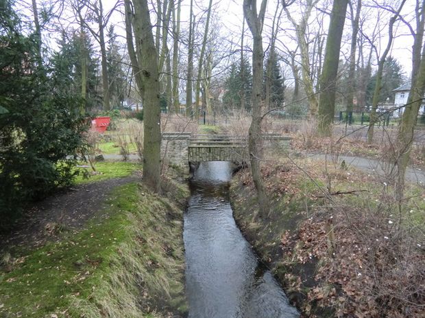 Private Fußwegbrücke / Jägergraben