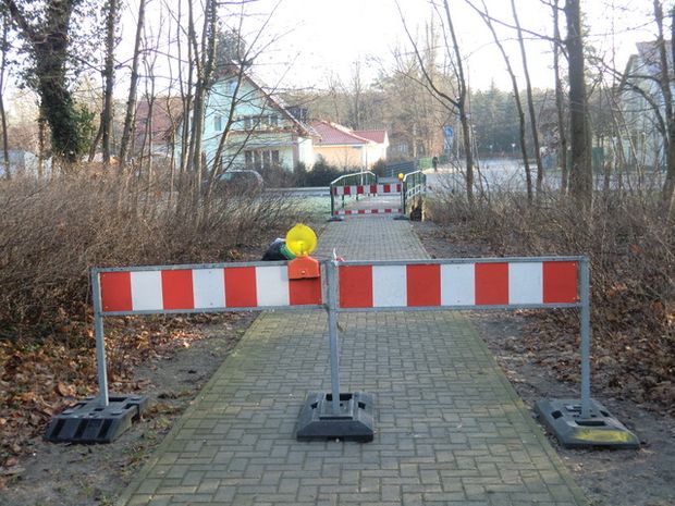 Fußgängerbrücke Poststrasse / Fredersdorfer Mühlenfließ