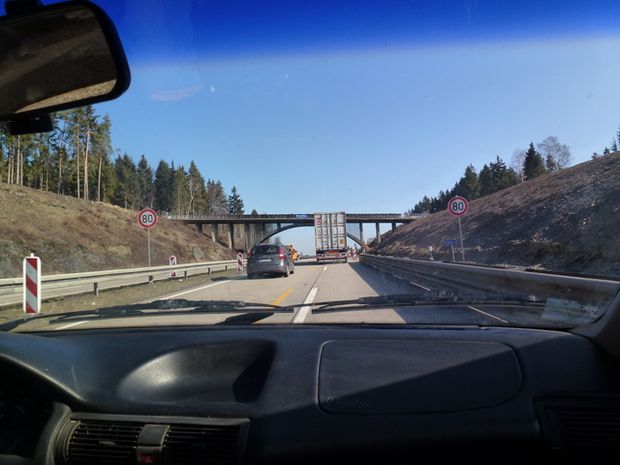 Strassenbrücke westl. Wüstenwetzdorf / A 9 Autobahn Berlin - München