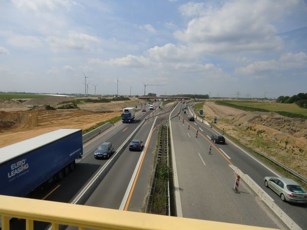 A11 Brücke Berlin - Stettin / A - 10 Berliner Ring am AD Schwanebeck