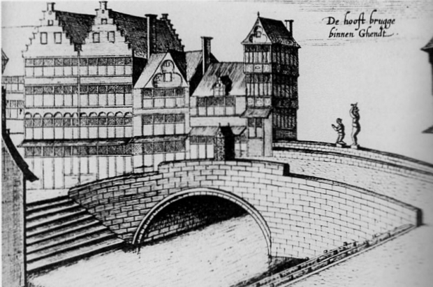 Die Brücke auf einen Kupferstich von vor 1799