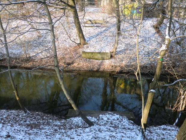 ehem.Fußwegbrücke Herz Jesu Kirche Biesdorf / Wuhle