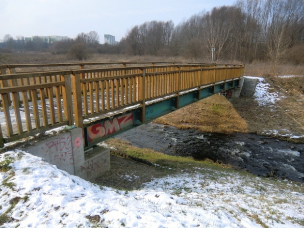 Fußwegbrücke Kummerower Ring - Rohrbruchpark / Wuhle
