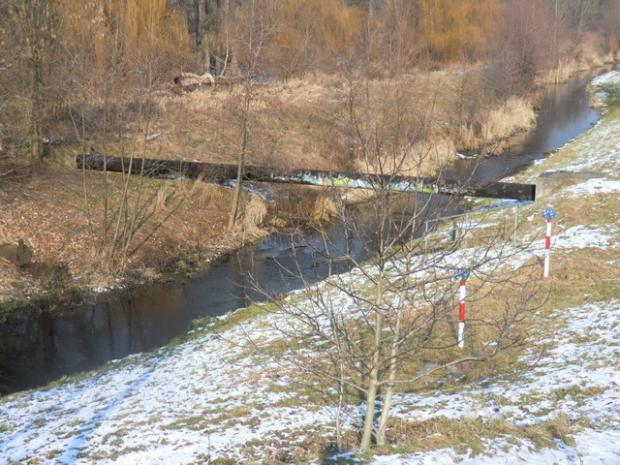 Gasrohrbrücke an der Altentreptower Straße / Wuhle