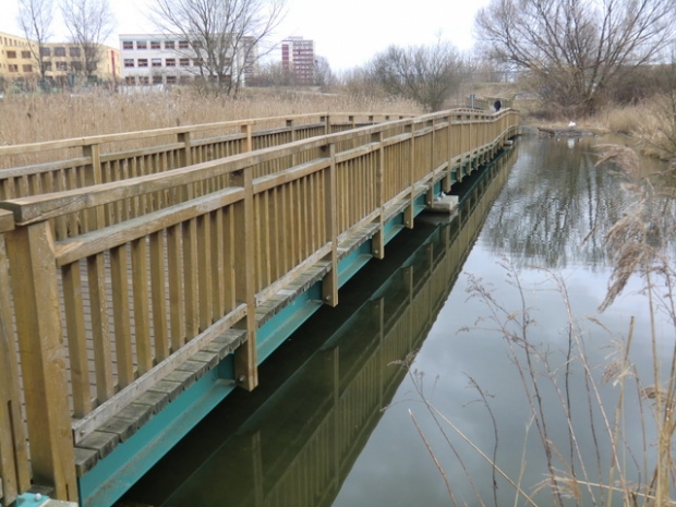 Fußgängerbrücke zum Kienberg / Rohrpfuhl