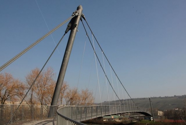Fußwegbrücke Mettingen / Neckar
