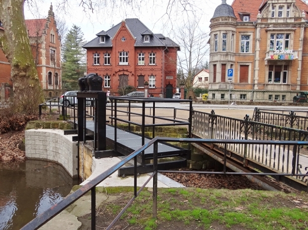Arbeitswegbrücke am Wehr / Stiefelgraben