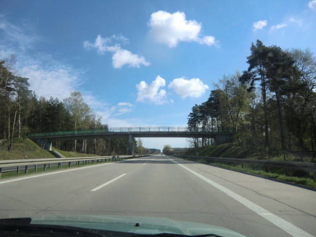 Fußwegbrücke Margaretenhof / A 11 Autobahn Berlin - Stettin