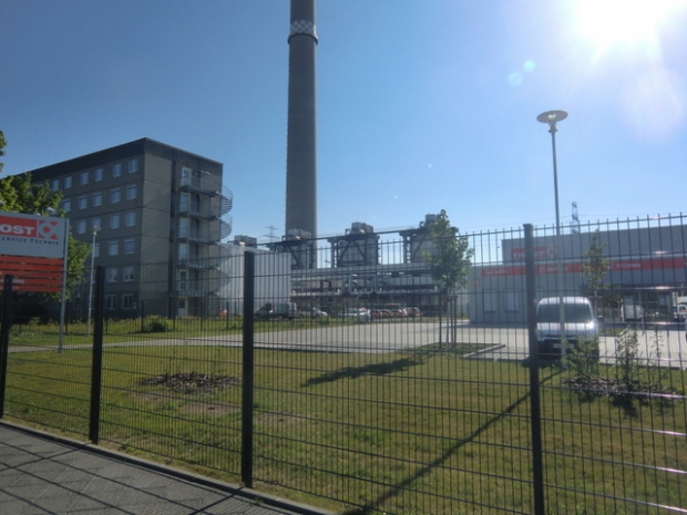 Arbeitswegebrücke an Befeuerungskammern Vattenfallkraftwerk LiNo