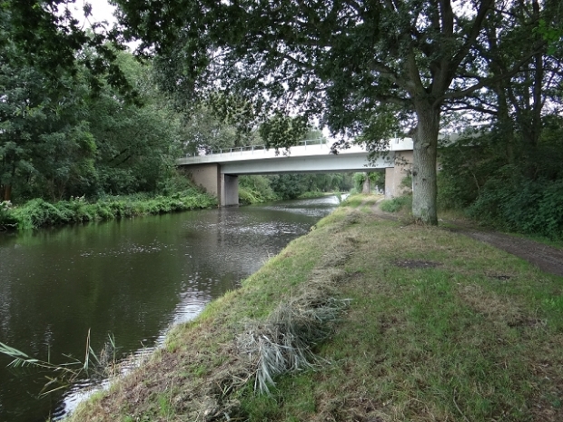 Straßenbrücke am Friedrichsmoorer Karpfenteich / Lewitz - Elde