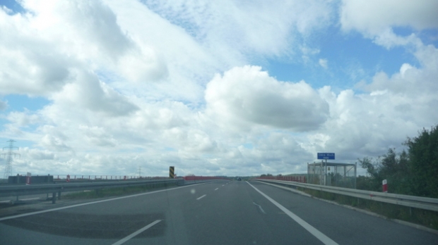 Most Autotradoway A 6 rot Autobahn / Ostoder Odra