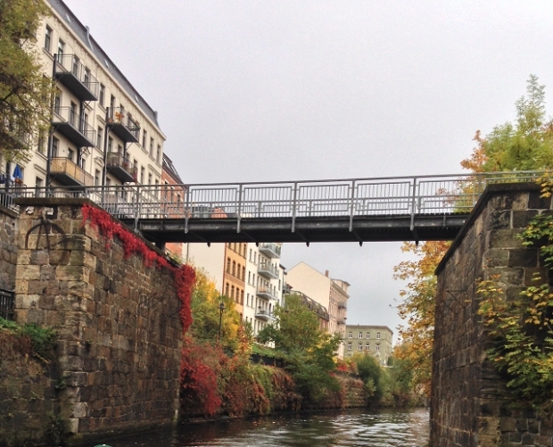 Fußwegbrücke Aurelinstraße / Karl Heine Kanal