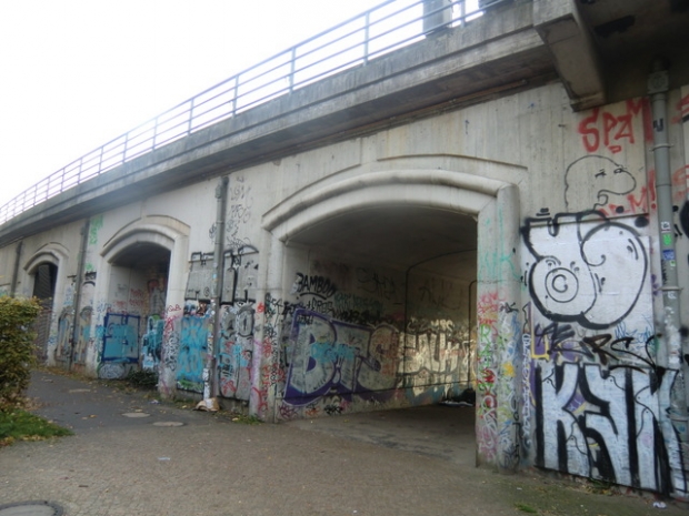EÜ Berliner Stadtbahn Ost - Westverkehr / Park- und Uferweg beim Monbijoupark