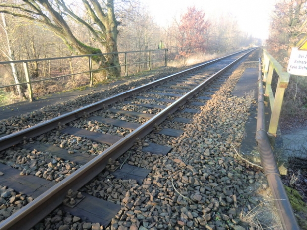 EÜ Strecke Berlin - Schönebeck Schorfheide / Waldweg