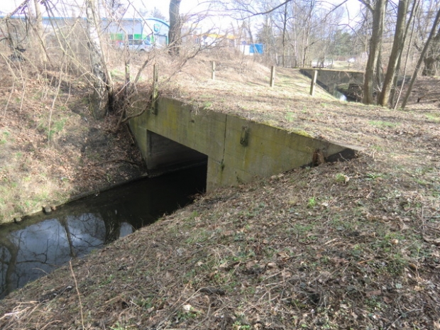 Erpebrücke ehem. EÜ Industriegleis z. ehem. Kodakwerk, im Bildvordergrund
