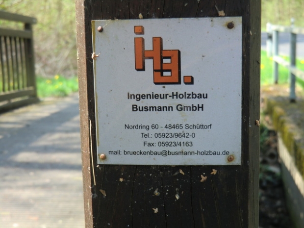 Radwegbrücke an der K 7222 Gottowerchaussee / Eiserbach