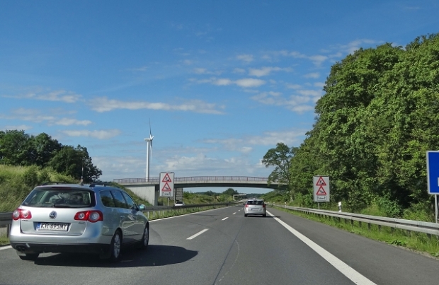 Feldwegbrücke NW Gramzow / A 11 Autobahn Berlin - Stettin