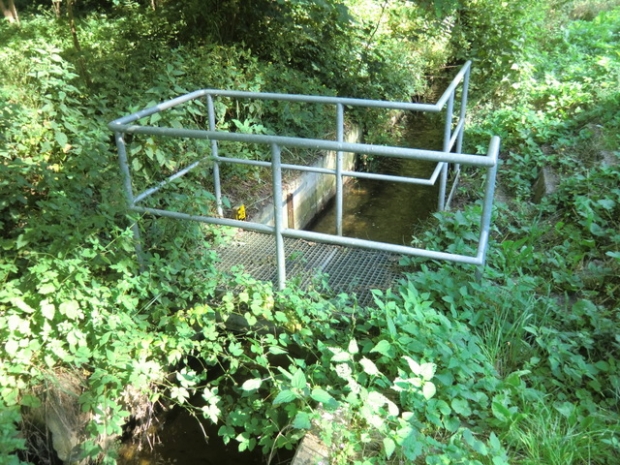 Fußwegbrücke / Fließ zum Mühlenbach