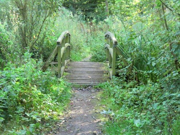 Fußwegbrücke östlich Badehaus / Zulaufgraben zur Ilmenau