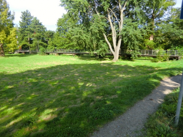 Lange Brücke / Ilmenau und Park im Vorlandbereich ( Ilmenauwiesen