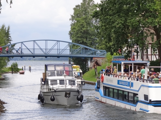Fahrwegbrücke Blaues Wunder am Lenzer Krug / Müritz - Elde - WS