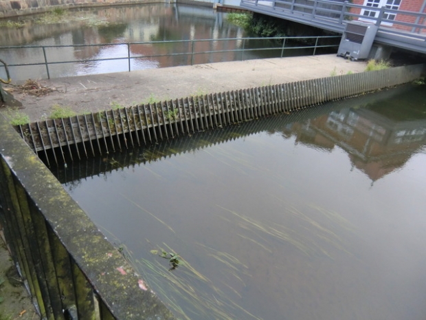 Arbeitswegbrücke am Wehr an der Ilmenaustraße / Ilmenau