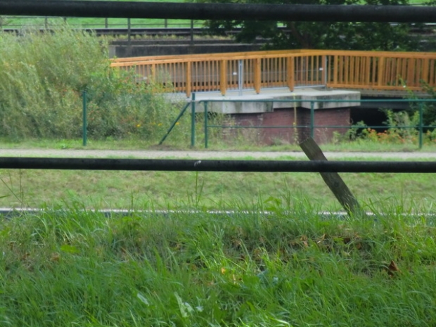 EÜ Strecke Büchen - Lüneburg / Delvenau - Stecknitz , im Bildhintergrund