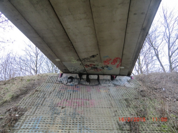 Fußgängerwegbrücke Kastanienboullevard / EU U - Bahnlinie 5