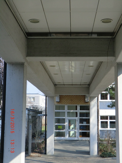 Fußwegverbindungsbrücke Ost - West in Krankenhaus St. Marien